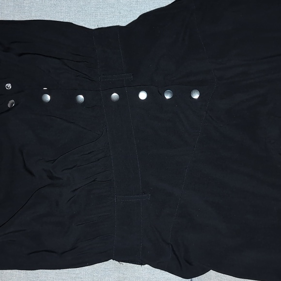 ONE TEASPOON Jumpsuit XS Black with silver snaps up the front. - Picture 10 of 11